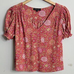 🧡 Rachel Zoe Lightweight Floral Top XS – Airy, Feminine & Perfect for Summer
